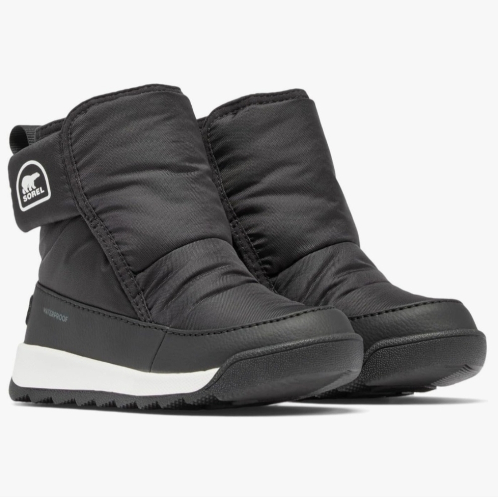 NWOT Sorel Kids Black Winter Boots Size 9 Unisex